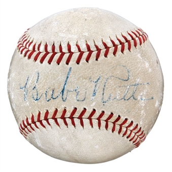Babe Ruth Single Signed Baseball